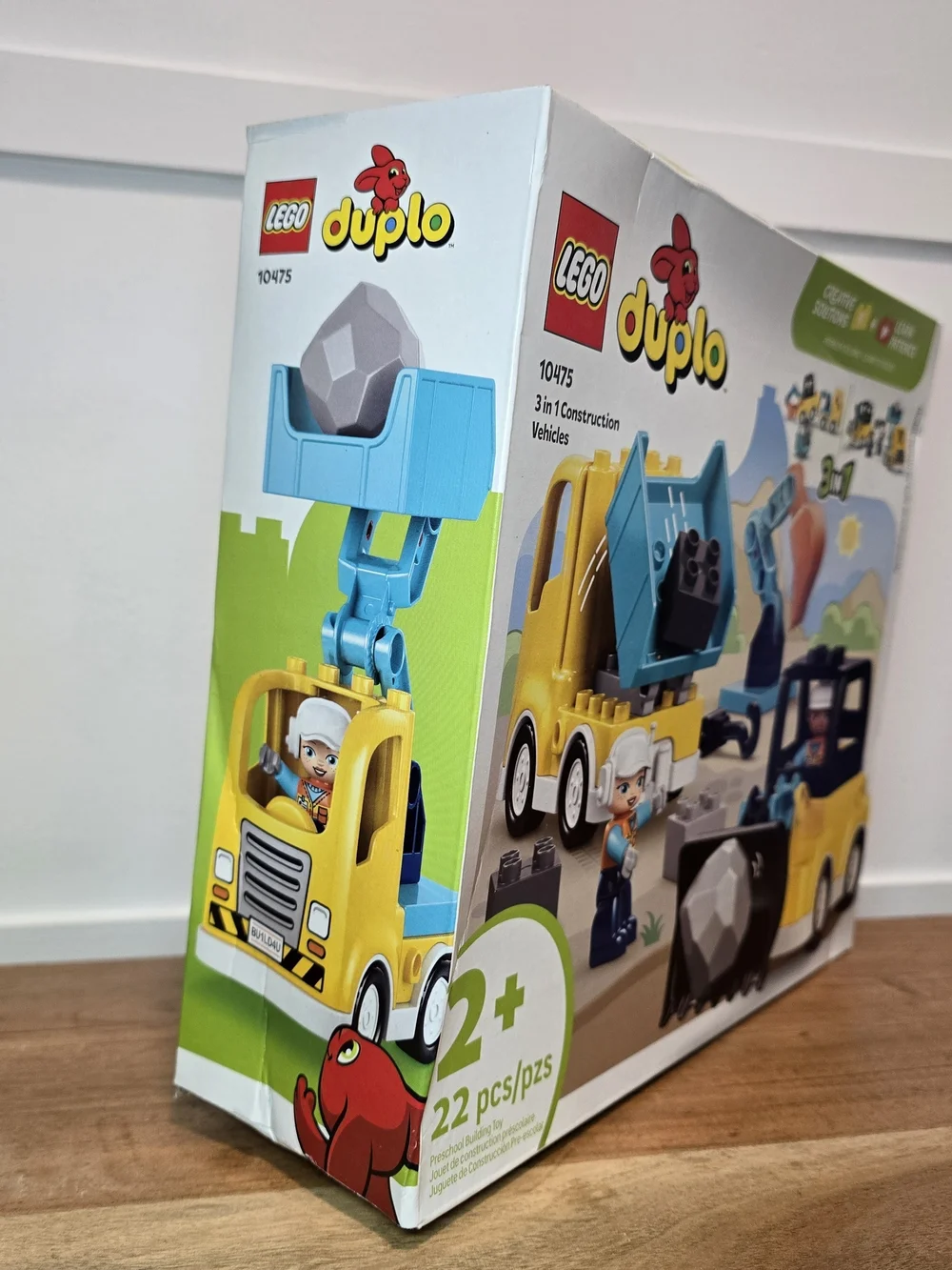 LEGO DUPLO 3-in-1 Construction Vehicles - Yellow & Blue 2+ Activity Toy Learning - Picture 5 of 8